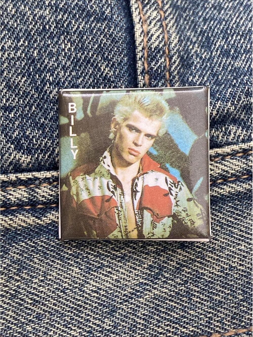 Billy Idol Vintage 80s Badge Button Pinback Pin Vintage #415 Concert Punk